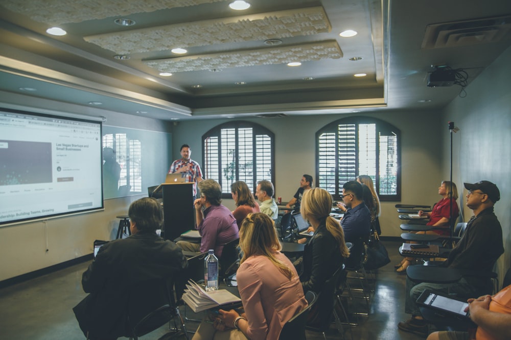 Academics collaborating at a research conference in Africa